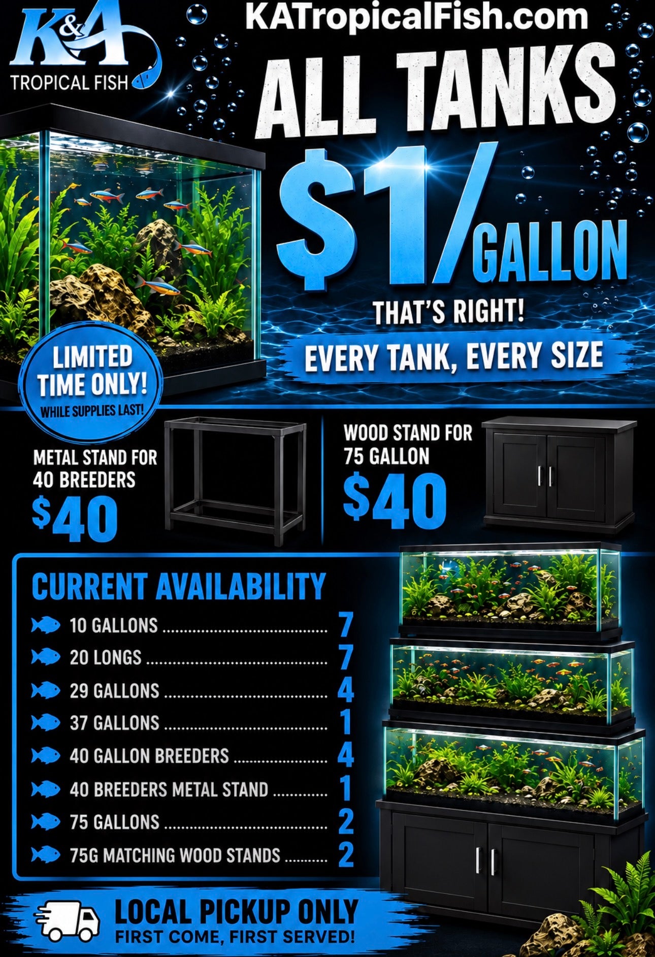 Used Aquariums